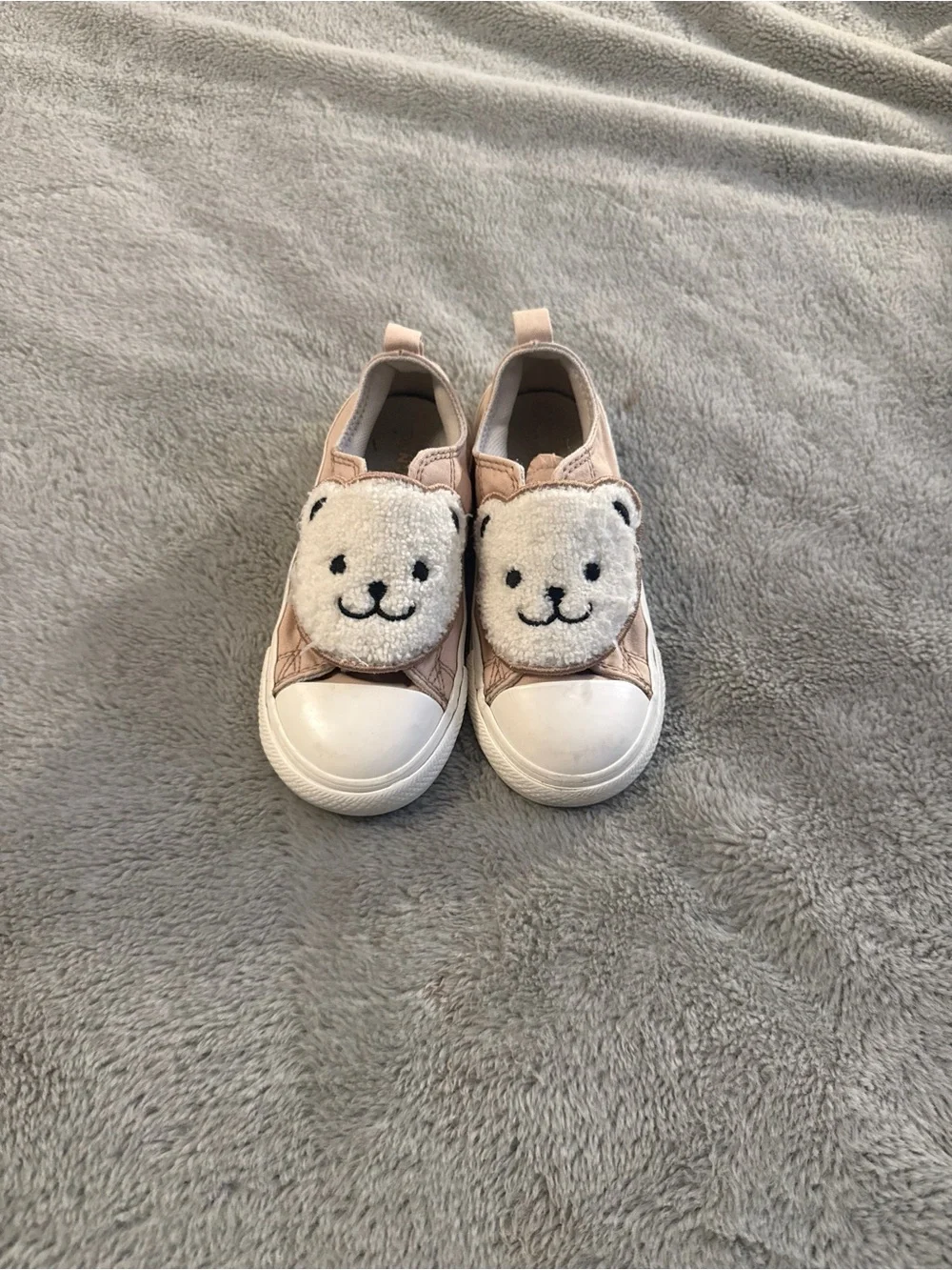 Converse All Star Toddler Girls Blush Pink Fuzzy Slip On - 10T
